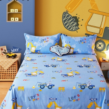 BEYOND 博洋家纺 小小工程师 抑菌全棉床单 200*230cm