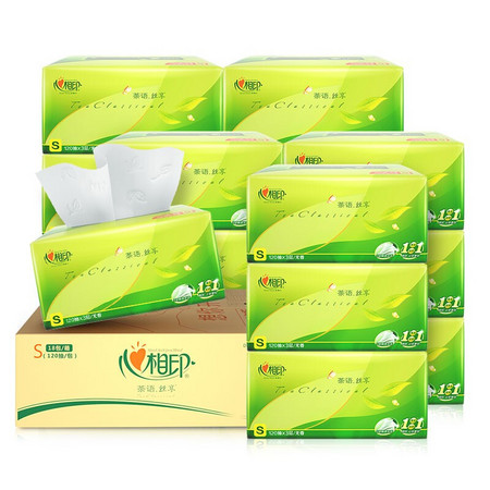 88VIP：心相印 茶语丝享系列 抽纸 3层150抽24包（132*190mm）
