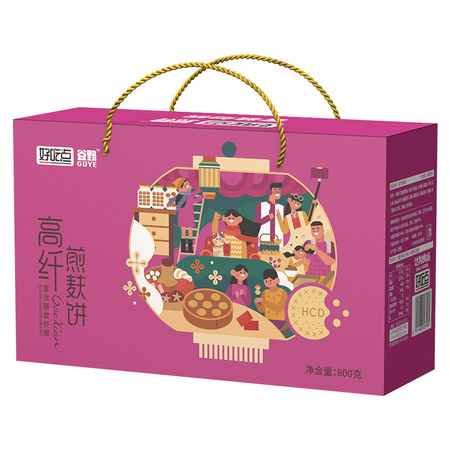 好吃点 高纤粗粮饼干800g整箱