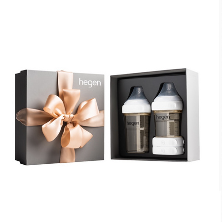 88VIP：hegen 婴儿多功能PPSU奶瓶礼盒 150ml+240ml+2只储存盖