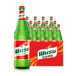 新疆啤酒 夺命大乌苏 大红乌苏啤酒 620ml*12瓶