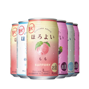 日本原装进口 三得利旗下 HOROYOI 3口味 预调网红鸡尾酒 350mL*6罐
