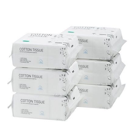 babycare 婴儿棉柔巾80抽*6包