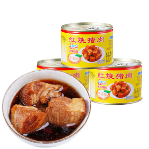 古龙食品 红烧猪肉罐头 256g*3罐