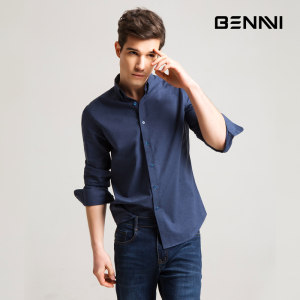 良品臻选店铺 本米 男100支高支纯棉修身衬衣