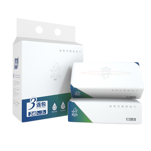 Hanky 亨奇 抽取式厨房用纸 80抽*3包