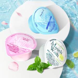 日本原产 Okina 便携式果冻状漱口水 14ml*42粒 杀菌除口臭