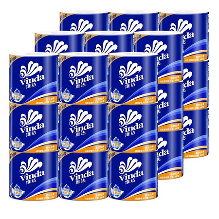Vinda 维达 蓝色经典 卷纸 4层140克27卷 33.42元包邮（前10分钟