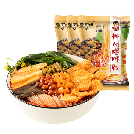 董阿姨 柳州螺蛳粉 广西正宗特产 螺狮粉300g*3袋装