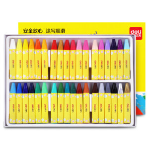 deli 得力 72081 学生三角杆油画棒 36色
