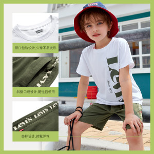 Levi’s 李维斯 男童纯棉运动时尚短袖套装