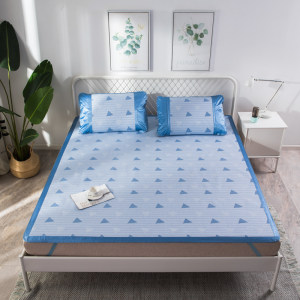 罗莱家纺旗下 LOVO 提花冰丝席三件套 0.9～1.8米