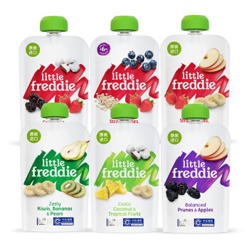 88VIP：little freddie 小皮 6口味缤纷维C果蔬泥100g*6袋