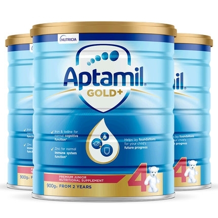 88VIP：Aptamil 爱他美 金装 幼儿配方奶粉 4段 900g*3罐