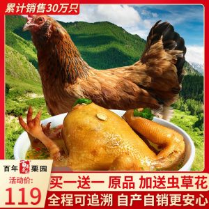 首农旗下 百年栗园 500天散养老母鸡 2斤*2只