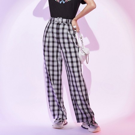 Five Plus 5+ 2RE3060860 高腰格子阔腿裤