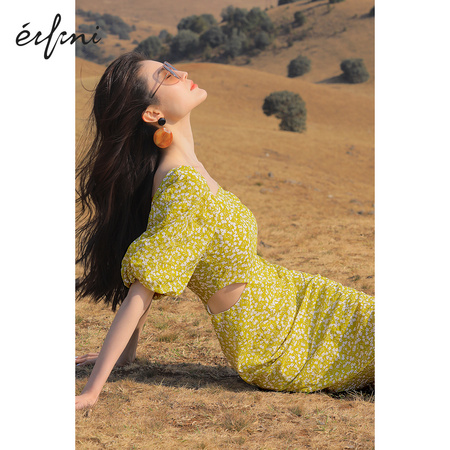 Eifini 伊芙丽 1C4992911 女士碎花法式连衣裙