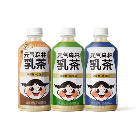 Genki Forest 元気森林 奶茶饮料 乳茶 450ml*12瓶