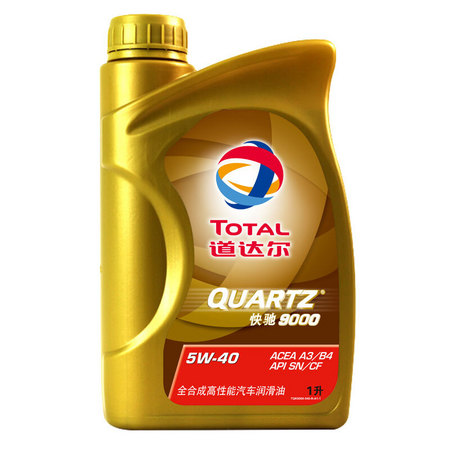 TOTAL 道达尔 Quartz 快驰9000 SN 5W-40 全合成机油 1L