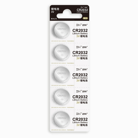 ZMI 紫米 CR2032 纽扣电池 3V 5粒装
