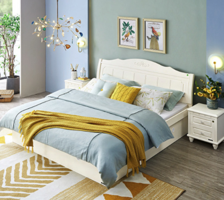 QuanU 全友 120622 现代简约韩式双人床 1.5m