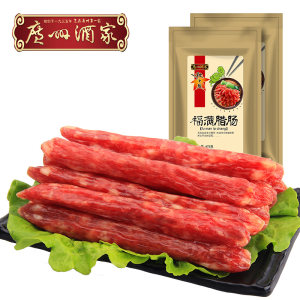 广州酒家 7分瘦 广式福满腊肠 475g 拍2袋69元包邮