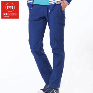 清仓0.6折 地球科学家 男棉感修身透气休闲裤 49元包邮