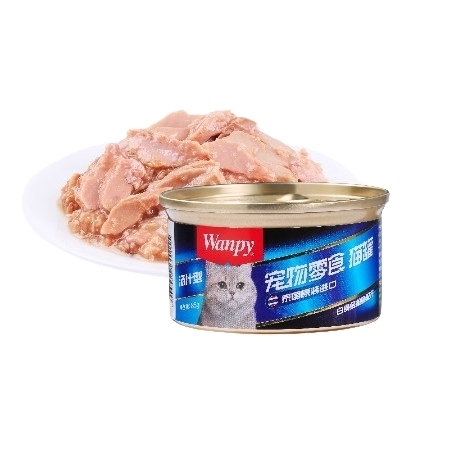 Wanpy 顽皮 白肉汤汁猫罐头 85g*12罐