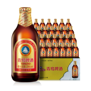 青岛啤酒 中高端款 金质小瓶 296ml*24瓶 104元包邮 赠经典1903