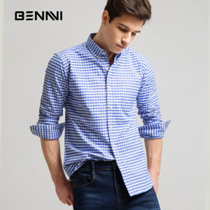 拉夫劳伦制造商 本米 男美式商务休闲 牛津纺格纹衬衫