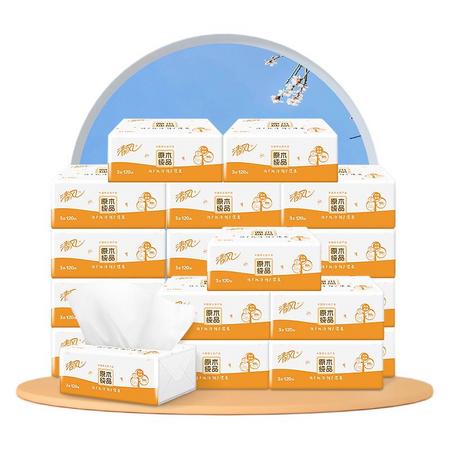 Breeze 清风 原木纯品系列 抽纸 3层*120抽*20包