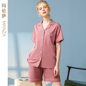 芬腾玛伦萨 女款 100%新疆长绒棉 家居服两件套