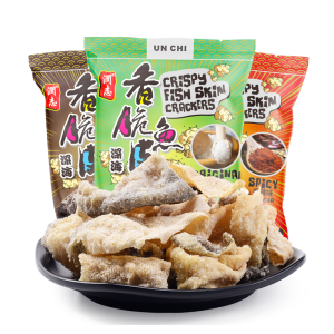 香港美食 润志 矶烧鱼皮 110g*3包