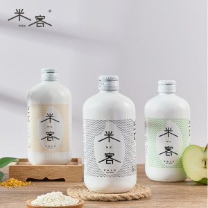 风靡魔都 米客 米酒 350ml*3瓶 礼盒装 49.9元包邮 16.6元一瓶