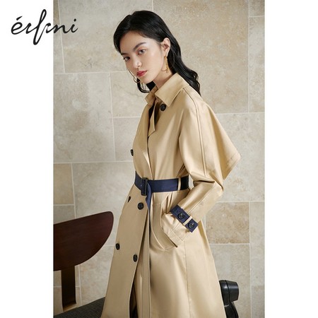 Eifini 伊芙丽 伊芙 1B7960401 女士天丝长款棉风衣