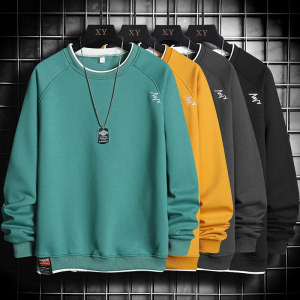 圆领男士卫衣情侣装上衣服春季长袖体t恤男