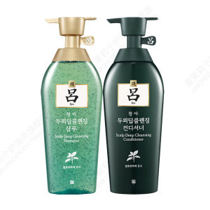 韩国原装进口 Ryo绿吕 舒盈清润控油无硅油洗发水/护发素 500ml 39元包邮