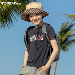 探路者 中大童 弹力速干运动T恤