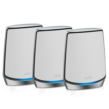 PLUS会员：NETGEAR 美国网件 Orbi WiFi6 RBK853 布式高速路由器 三支装