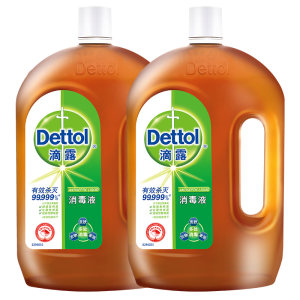 天猫超市 英国皇室用品 滴露 杀菌消毒液 1.8L*2瓶 179.8元包邮