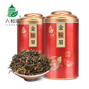 六和塔 一级蜜香型 武夷金骏眉红茶 125g*2罐 礼盒装