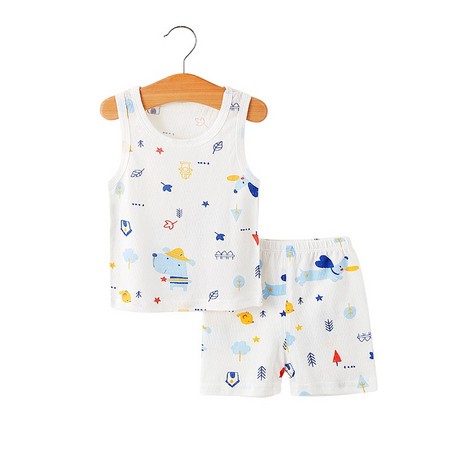 csong 寒歌 婴儿纯棉背心短裤 两件套装