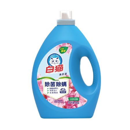 88VIP：Baimao 白猫 除菌除螨洗衣液 3kg+新边界奶酪枣200g