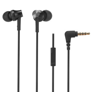 audio-technica 铁三角 ATH-CK350iS 通话版 入耳式有线耳机 黑色