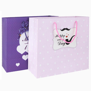 GuangBo 广博 2只装大号白卡纸礼品袋礼物袋纸质手提袋QT5891