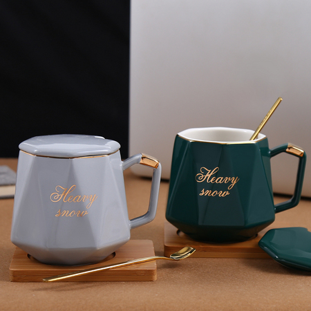 觉色 陶瓷咖啡杯 450ml