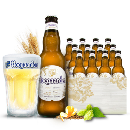 临期品：Hoegaarden 福佳 啤酒比利时风味白啤酒 330ml*12瓶