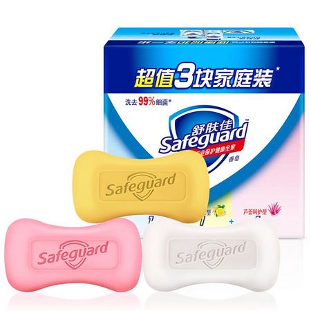 88VIP：Safeguard 舒肤佳 沐浴香皂115g*3套装+ 甘源蟹黄味蚕豆200g*2件
