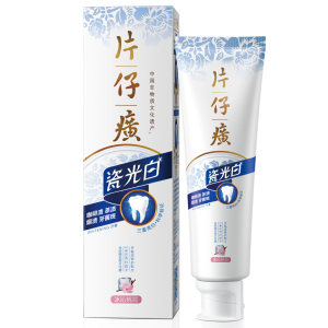 PZH 片仔癀 瓷光白牙膏 冰沁桃花 105g