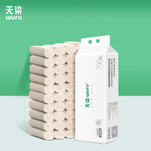 小米众筹爆款 无染 竹纤维抑菌卷纸 4层加厚*48卷